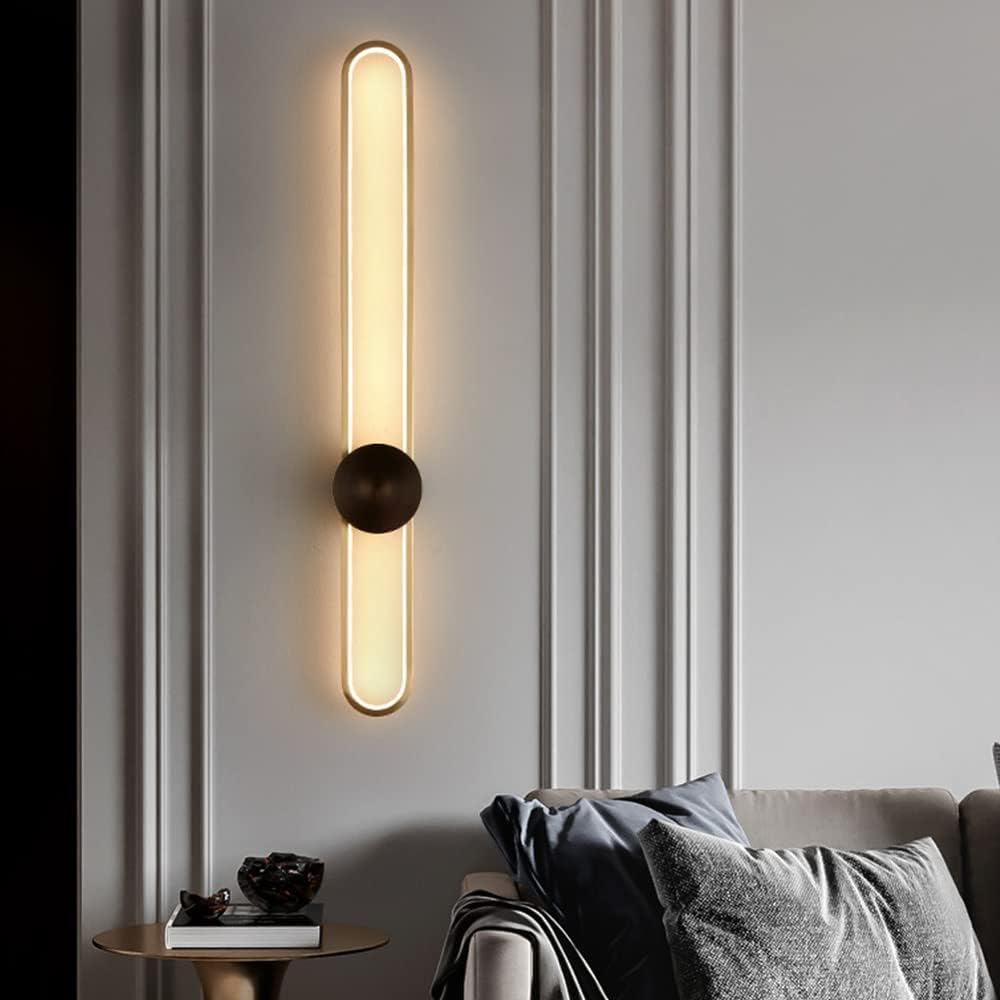 Modern Creative Three-Color Dimmable Copper LED Wall Lantern Indoor Ceiling Astigmatism Lamp Bedroom Living Room Wall Mounted