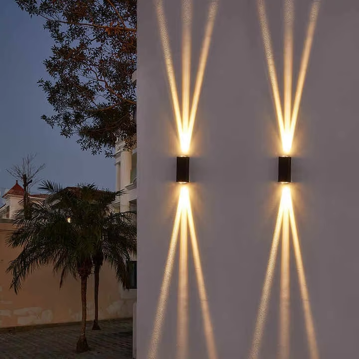 Outdoor Wall Light LED Waterproof Villa Courtyard Lighting with Aluminum Base Modern High Quality Black Garden 220V