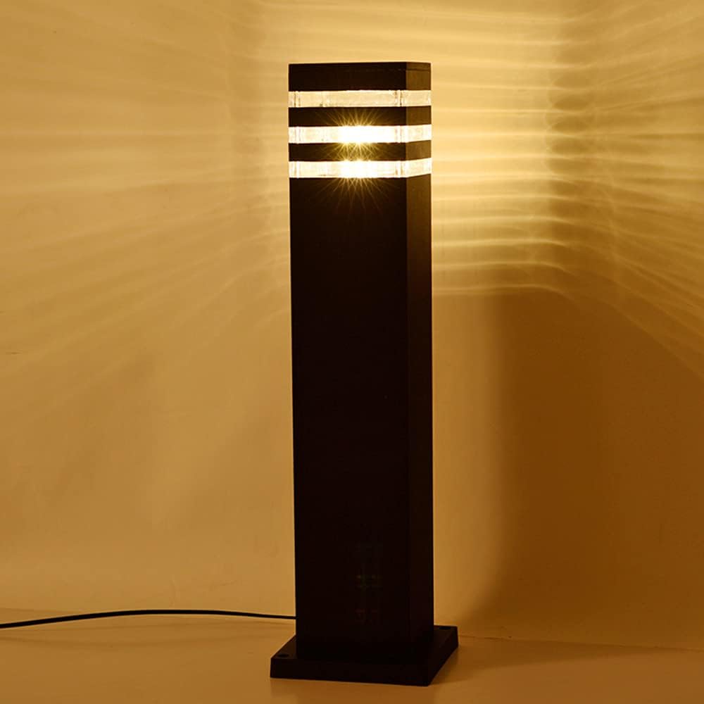 Traditional Acrylic Lamp Shade Exterior Outdoor Square Post Lantern Waterproof Door Column Headlight Balcony Lights Lawn