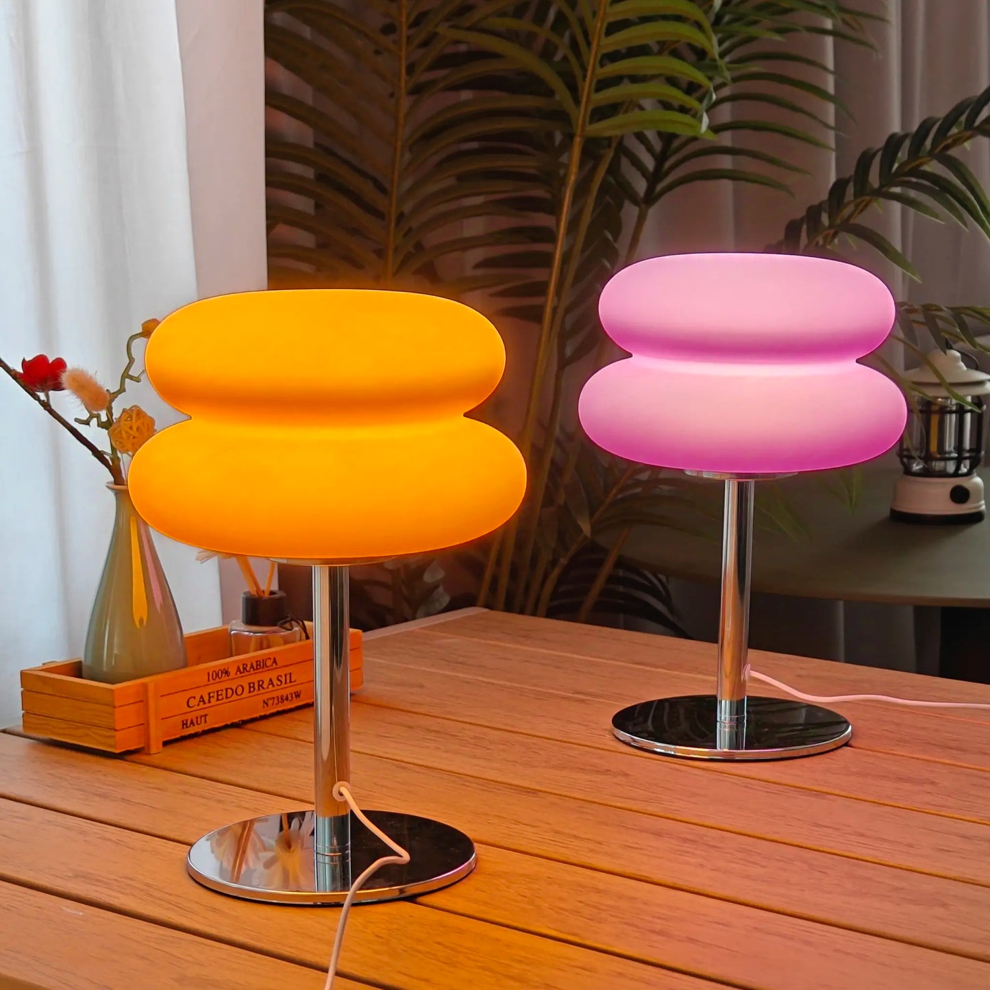 2025 Cream LED Night Light Modern Nordic Style Dropable Table Lamp Living Room Cordless DC Plastic 20 E14 Battery Power Metal