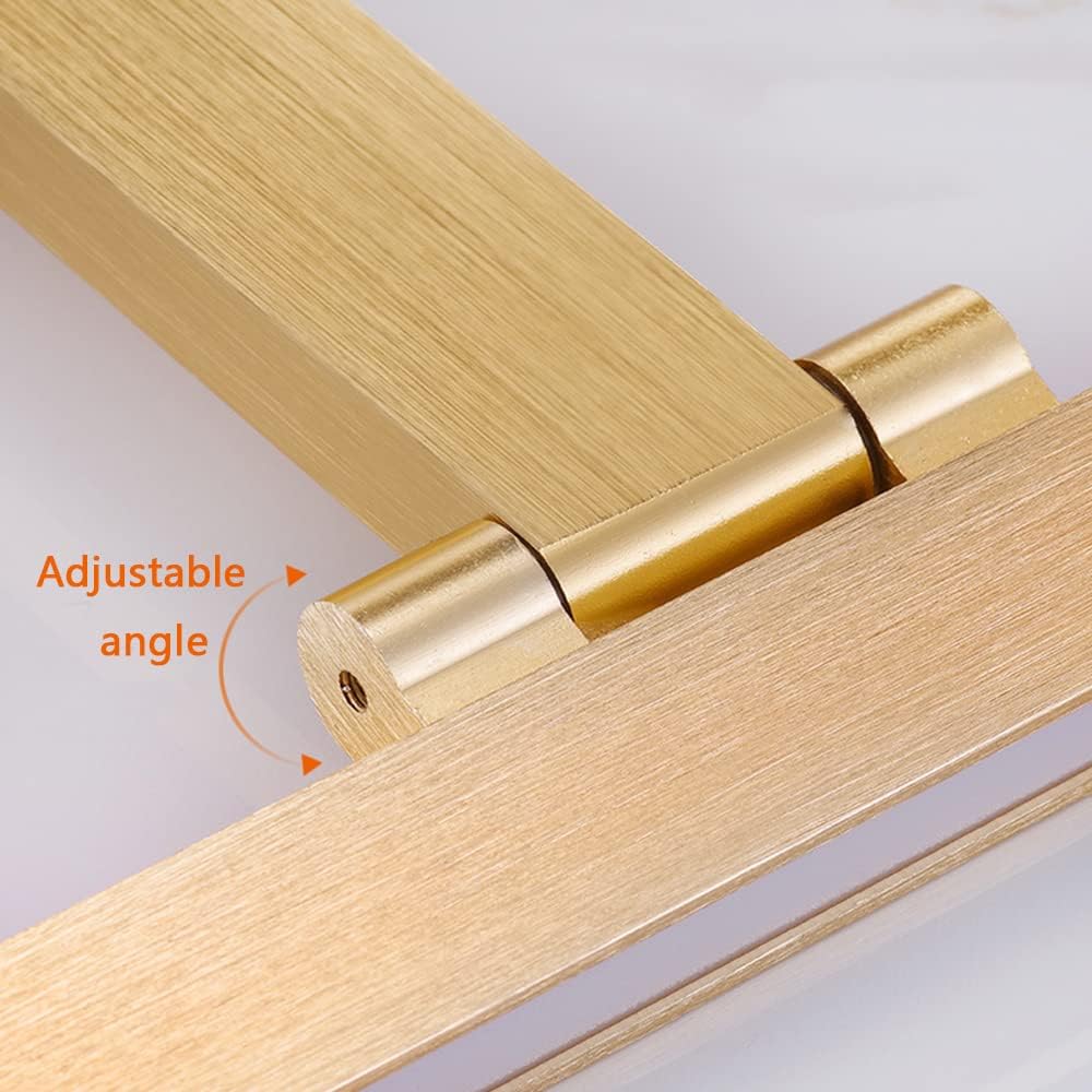 Creative Gold Aluminum LED Wall Sconces Modern Rectangle Bracket Light Mirror Front Living Room Dresser Indoor Deco Wall