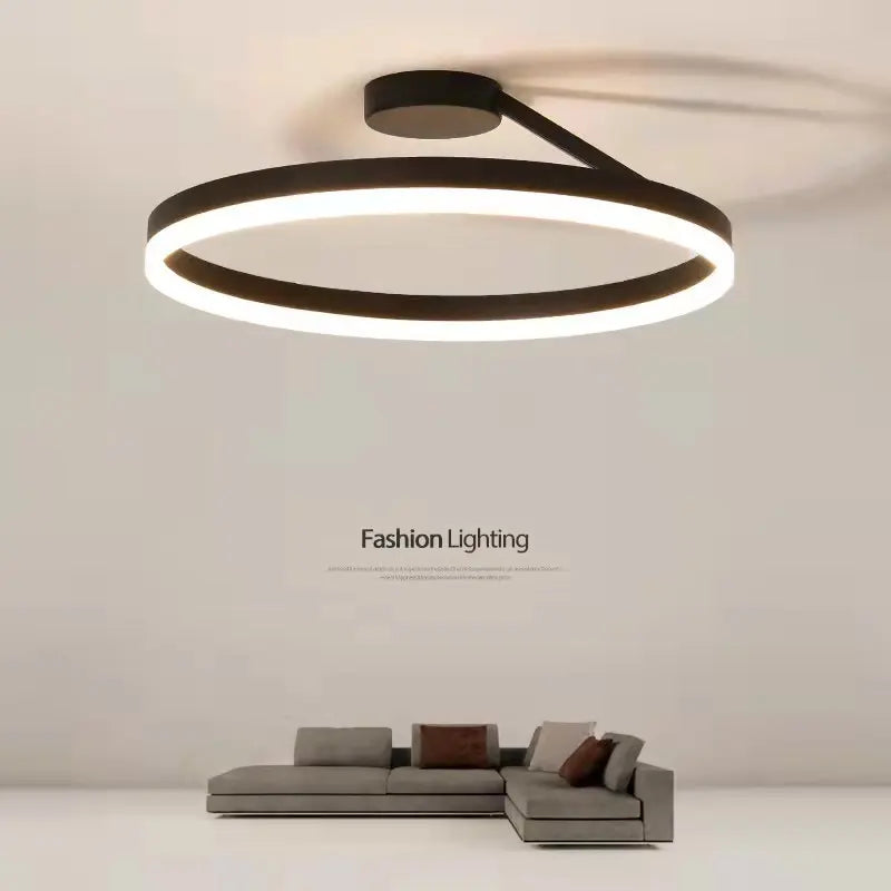 Minimalist Ceiling Lamp Circle Led Ceiling Light for Living Room Bedroom Restaurant Hall Minimalist Surface Mounted Aluminum