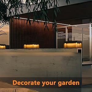 Outdoor LED Solar Garden Light Newest Design IP65 Stainless Steel Glass Body Warm/Cold White Lamp E27 Base for Pillar Gate Post
