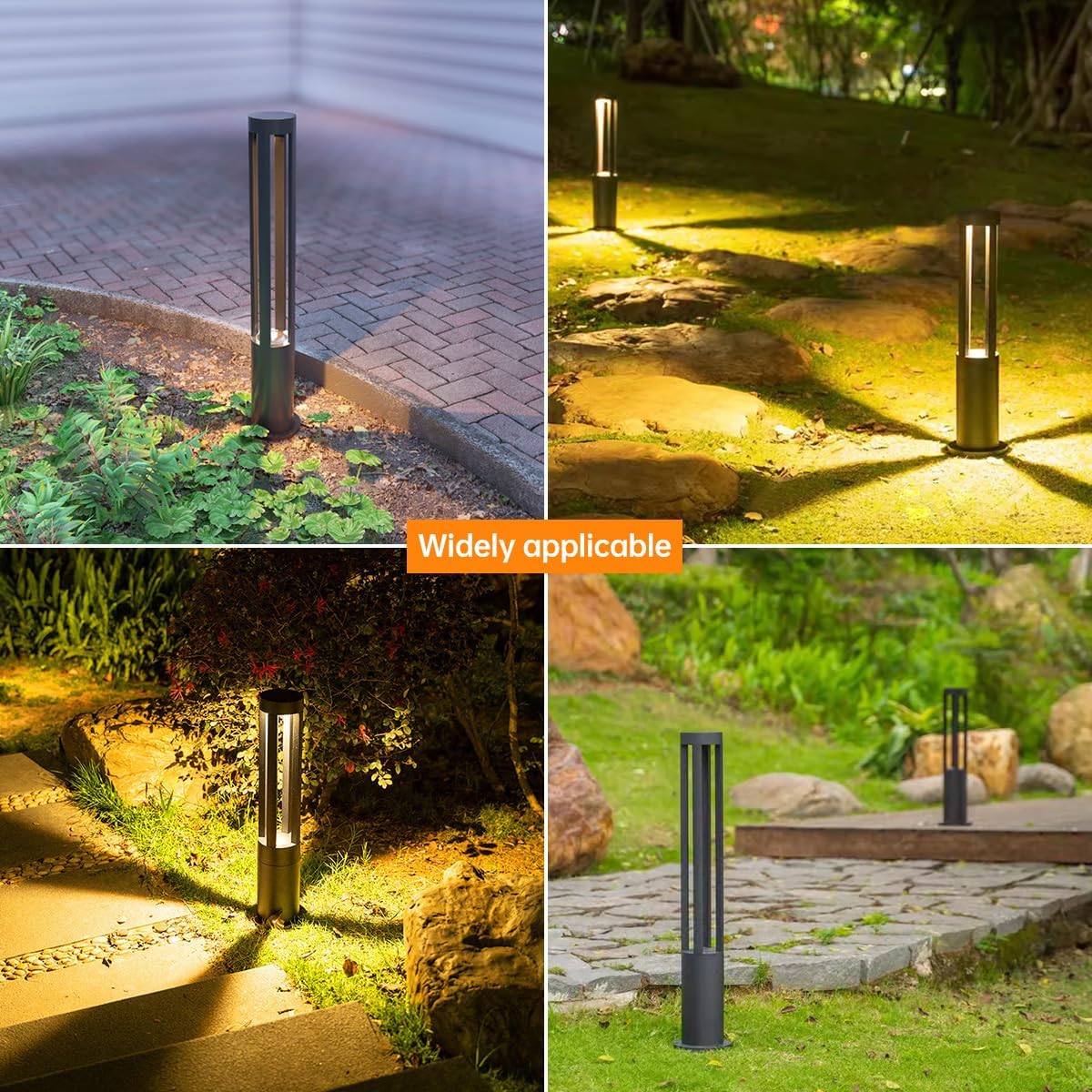 LED Lighting Aluminum Threen Luxury Lalamploor Lantern IP65 Waterproof 3000K Outdoor Post Bolwall Lanternatio Courtyard Driveway