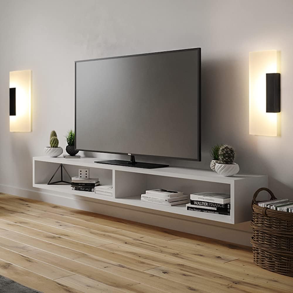 Modern 8W/12W LED Wall Light Tube Simple Retro Design Home Decor Gold Aluminum Living Room Dining Room Coffee Bar Office Acrylic