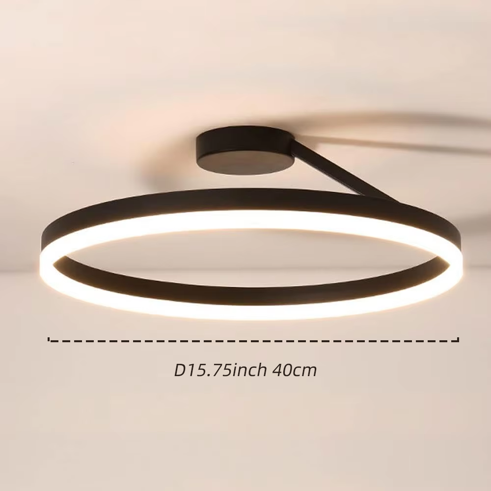 Minimalist Ceiling Lamp Circle Led Ceiling Light for Living Room Bedroom Restaurant Hall Minimalist Surface Mounted Aluminum
