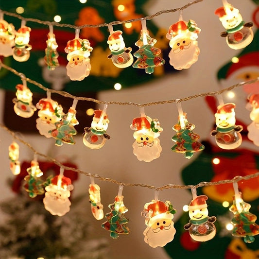 New Outdoor Christmas LED String Lights Waterproof Decorative Atmosphere Lights for Christmas Tree String Decorations