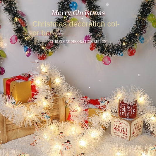 IP65 Waterproof LED Christmas Ribbon Lamp Copper Wire Atmosphere String Lights Party Decorations Wool Strip Lamp Cross-Border