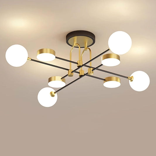 Mid Century Modern LED Ceiling Lights Creative Indoor Chandeliers 3 Color Temperatures Living Room Dining Room Bedroom Kitchen