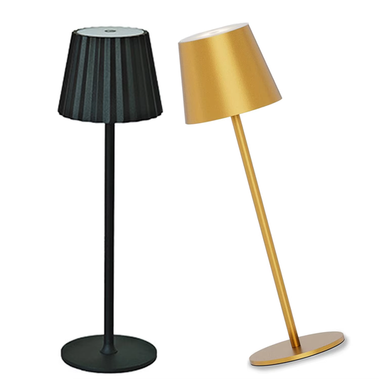 Modern LED Table Lamp Cordless Touch Control RGB Night Light Rechargeable Desk Lamp Iron Aluminum AC Room Use DC Restaurants