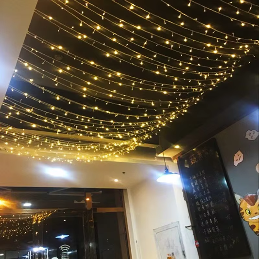 Waterproof Outdoor LED String Christmas Lights for Indoor and Outdoor Festive Decor for Home and Bedroom
