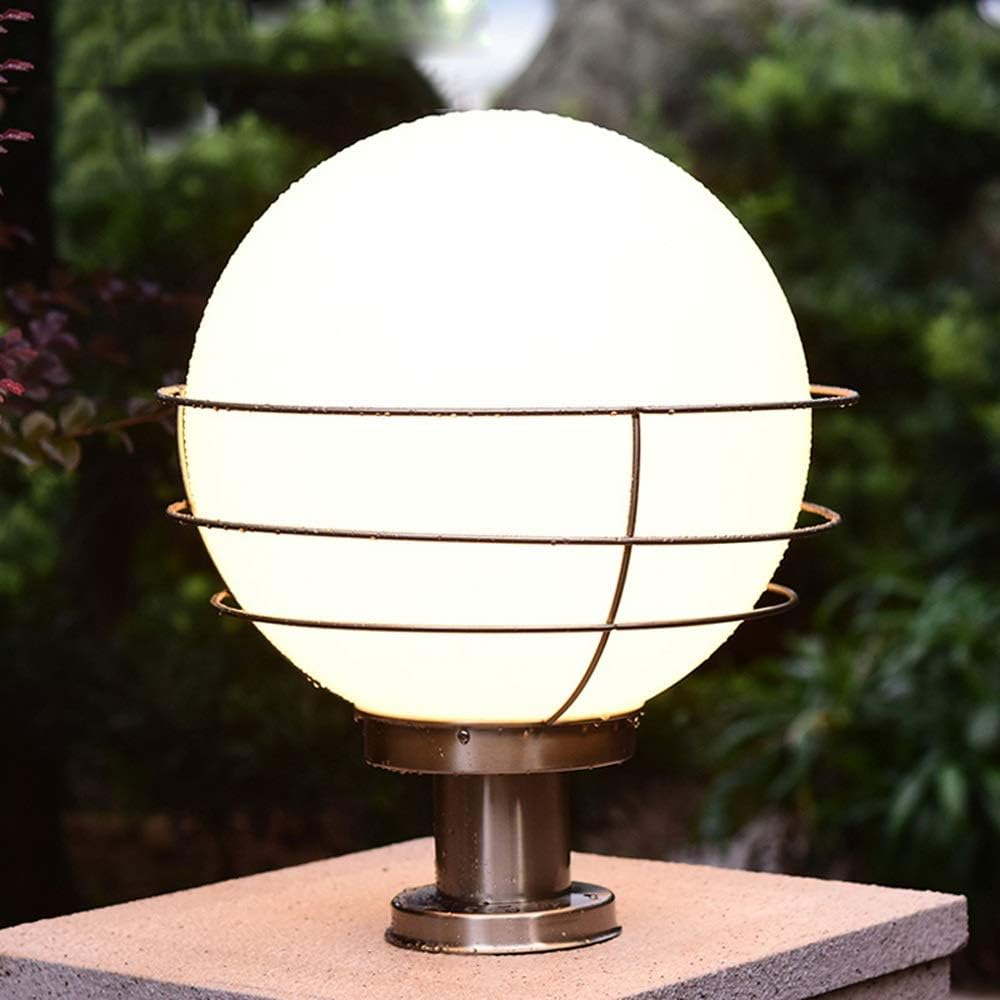 Modern IP55 Waterproof Outdoor Garden Landscape Lights Rainproof Pillar Light Column Lamp Globe Post Lantern Patio Gate Lighting