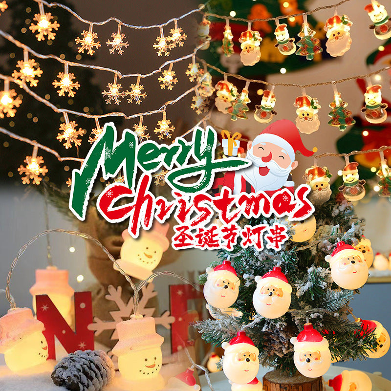 New Outdoor Christmas LED String Lights Waterproof Decorative Atmosphere Lights for Christmas Tree String Decorations