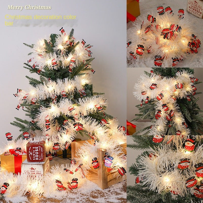 IP65 Waterproof LED Christmas Ribbon Lamp Copper Wire Atmosphere String Lights Party Decorations Wool Strip Lamp Cross-Border