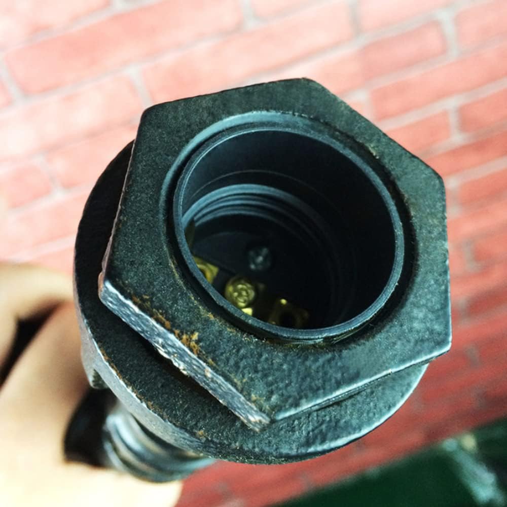 Vintage E27 Single Head Wall Mounted Light Water Pipe Iron Wall Lamp Bronze Bracket Industrial Style Balcony Dining Room