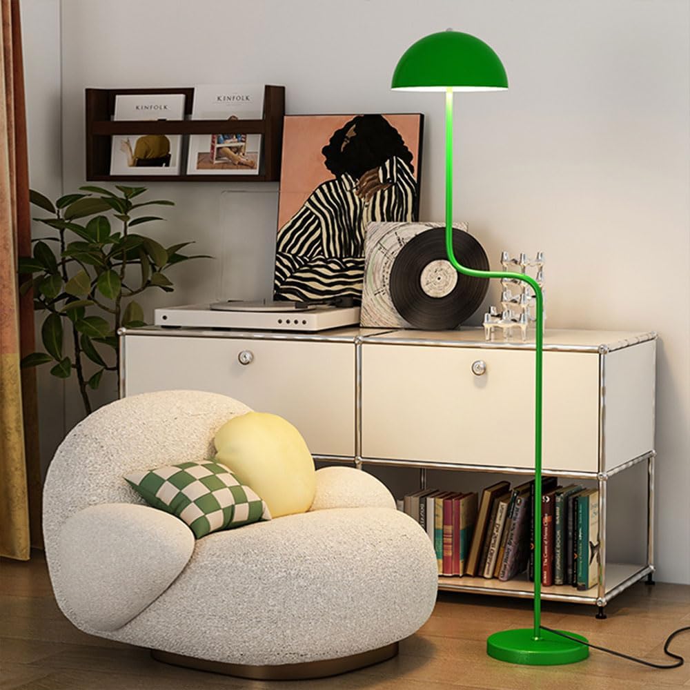 Creative Indoor Standing Lamps Glass Lampshade Creative Floor Light Living Room Office Study Vertical Lighting Tall Floor Lamp